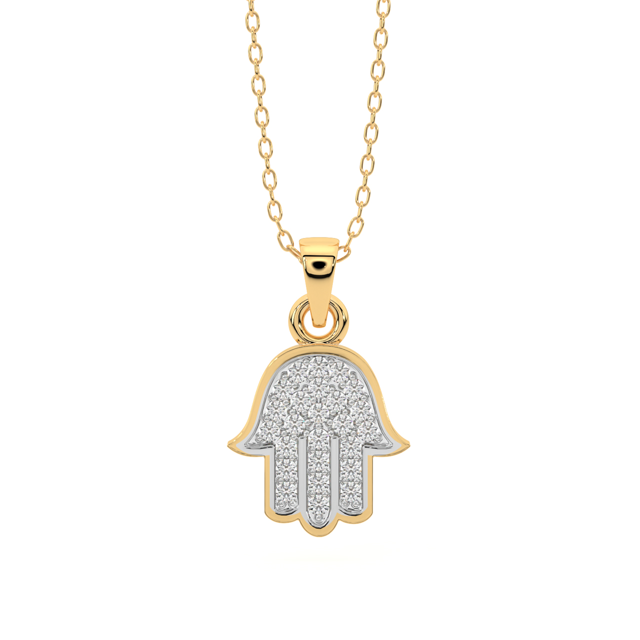 The Hamsa Diamond Pendant